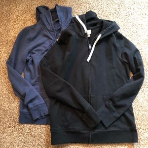 Lot of 2 Zip Up Hoodies Size S/M